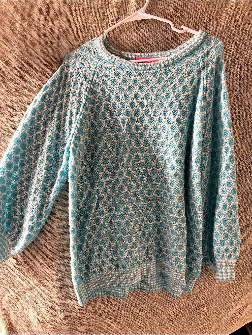 Lilly Pulitzr Sweater Blue Geometric Crew Neck